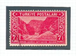 1939 - Inaugurazione Ferrovia Ankara-Erzurum - N° 920 - Used Stamps