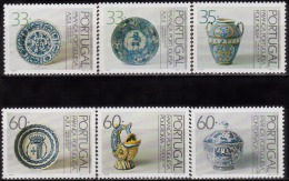 PORTUGAL-1990, Faiança Portuguesa (Séc. XVII-Museu N.A.Antiga) (1.º Grupo) (Série, 6 Valores) **MNH MUNDIFIL  Nº 1916/21 - Nuovi