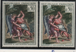 Variété   Du  N° 1376  Neuf Sans Trace De Charnière,impression Défectueuse Lettres Blanches évidées Cadre Incomplet - Unused Stamps