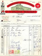 Faktuur Facture - Distillerie Franco Belge - Callens - Bogaert Mouscron Moeskroen 1949 - Alimentare