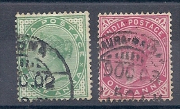 140019444   INDIA  ING.  YVERT  Nº  53/4 - 1858-79 Kolonie Van De Kroon