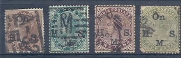 140019448   INDIA  ING.  YVERT  SERVICE  Nº  24 +  Nº  30/31/33 - 1858-79 Crown Colony