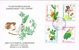 R 937. Carta F.D.C. SANTO DOMINGO (Rep. Dominicana) 1986. Plantas Medicinales - Plantes Médicinales