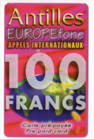 ANTILLES FRANCAISES Ref MV CARD ANTF EF 6  100F - Antillen (Französische)