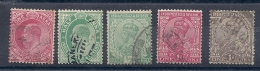 140019454   INDIA  ING.  YVERT  Nº  74/8 - 1902-11  Edward VII