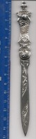 L'OUVREUR DE LETTRE -LETTER OPENER - CRÉÉ AVEC LA COURONNE - L'ARGENT S'est TACHÉ 900 - 6 Pouces Long - 15 Cm - C/1900's - Otros & Sin Clasificación