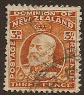 NZ 1909 3d KEVII P14 SG 395 U ZP172 - Gebruikt