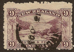 NZ 1898 9d Pink Terraces SG 314 U ZP154 - Usados