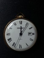 MONTRE GOUSSET °DIAMANT°EN OR "10K" EN TBE ( 19 RUBIS) - Relojes De Bolsillo