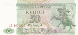 TRANSNISTRIE 50 RUBLEI 1993 UNC - Moldavië