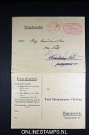 Germany  Double Card, Drucksache Machinestempel 50000 Mark - Briefe U. Dokumente