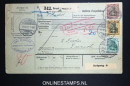 Germany    Paketkarte  Brandenburg   -> Zürich  1902 - Cartas & Documentos