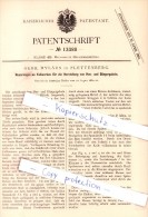 Original Patent - Gebr. Myläus In Plettenberg , 1880 , Herstellung Von Heu- Und Düngergabeln !!! - Plettenberg