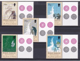 1998 British Antarctic Territory BAT - Cartographic History 5v With Tabs Mapping,landkarten, Scott 253/57 SG 281/85  MNH - Neufs