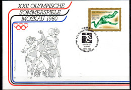 URSS    FDC    Jo 1980   Football   Saut En Longueur - Covers & Documents