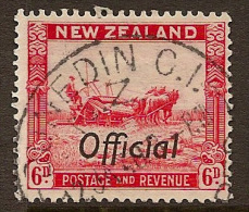 NZ 1935 6d Harvesting Official SG O122 U ZO131 - Service