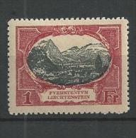 1921 MH Liechtenstein - Nuovi