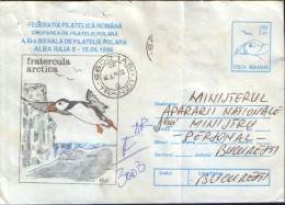 Romania - Stationery Cover 1996 - Arctic Wildlife -fratercula Arctica ( Common Puffin Or The Atlantic Puffin ) - Fauna ártica