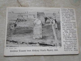 UK - Oxfordshire  - Godstow Nunnery From Anthony Wood's Sketch 1666   PU 1911    D127771 - Other & Unclassified