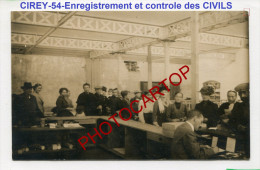 CIREY Sur VEZOUVE-Bureau Allemand Enregistrement Des CIVILS-Controle-Carte Photo Allemande-Guerre 14-18-1 WK-France-54- - Cirey Sur Vezouze