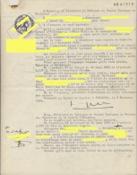 DOCUMENT AVEC TIMBRE FISCAL REPUBLIQUE FRANCAISE SUR DOCUMENT HUISSIER - Brieven En Documenten