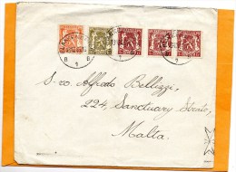 Belgium 1946 Cover Mailed To Malta - Other & Unclassified