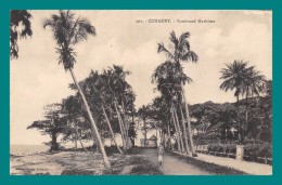 Guinée Conakry Boulevard Maritime CPA De Carnet Expédiée En 1928 A Chenaud Dordogne - Guinea