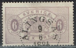 Suède - 1874 - Y&T Service N° 4 (A), Dentelé 13  Oblitéré - Service