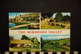 CP, ROYAUME UNI ANGLETERRE OXFORDSHIRE The Windrush Valley Multivues Ecrite En 1976 - Autres & Non Classés