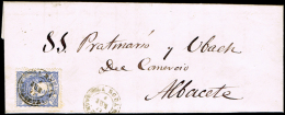 ALBACETE - EDI O 107 - CARTA CIRC. A ALBACETE 1871 - FECH. T.II \"LA RODA\ - Brieven En Documenten