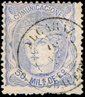ALBACETE - EDI O 107 - MAT. FECH. \"ALCARAZ\ - Used Stamps