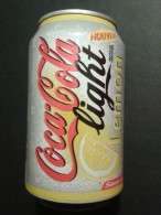 Alt675 Lattina Bibita Boite Boisson Can Drink Lata Coca Cola Light Lemon French Edition - Cannettes