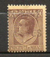 MONACO Prince LouiosII 50c Brun Lilas 1924-33 N°87 - Andere & Zonder Classificatie