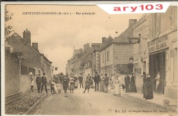 49 _ M.& Loire _ Cantenay-Epinard Rue Principale - La Charcuterie ,les Habitants (1907) - Other & Unclassified