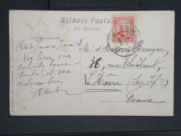 BRESIL- CP OBLITERATION DE RIO DE JANEIRO EN 1918 POUR LA FRANCE  A VOIR  POUR ETUDE LOT P2438 - Storia Postale
