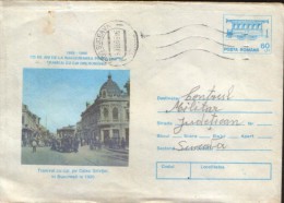 Romania - Stationery Cover 1994 Used - Tramways - Horses Tram, 1920 - Tramways