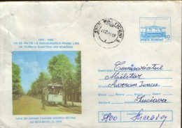 Romania - Postal Stationery Cover 1994 Used - Tramways,tram - One Of The First Electric Trams In Iasi In 1900 - Strassenbahnen