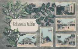 CPA 37 CHATEAU LA VALLIERE Multi-vues Colorisée - 1907 - Andere & Zonder Classificatie