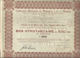 C. HOTELIERE DE MARSEILLE ET DE LA RIVIERA . 80FR - Tourism