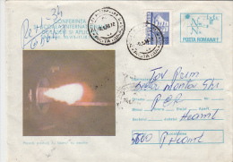 Delcampe - 14321- LASERS AND APPLICATIONS INTERNATIONAL CONFERENCE, REGISTERED COVER STATIONERY, 1983, ROMANIA - Physique