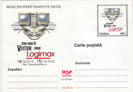 Delcampe - 14324- COMPUTERS, INTERNET, POSTCARD STATIONERY, 2001, ROMANIA - Informatique