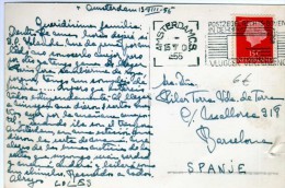 2571   Postal Amsterdam 1955 Holanda - Cartas & Documentos