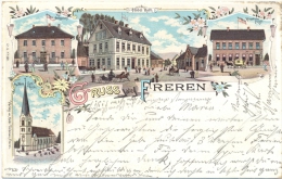 Freren / Emsland, Farb-Litho Mit Hotel Roth, 1898 - Lingen