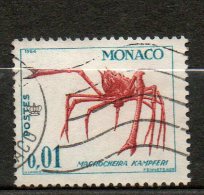 MONACO  Crabe 1960-65 N°537a - Used Stamps