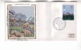 COLORANO SILK FDC Great Britain 1983 Sheep, Landscapes, Mountains - 1981-1990 Em. Décimales
