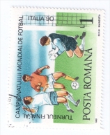 ROMANIA 1990 CAMPIONATI MONDIALI DI CALCIO ITALIA '90 USATO - Used Stamps