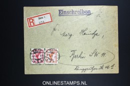 Deutsches Reich Registered Cover Zeitz To Berlin 1931 Mi Nr 379 + 381 - Luft- Und Zeppelinpost