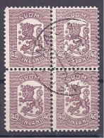 Finland1918:Scott 114used Block - Cartas & Documentos