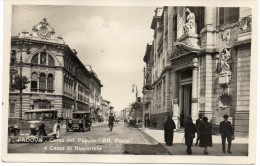 VENETO-PADOVA CORSO DEL POPOLO VEDUTA RR.POSTE CASSA DI RISPARMIO ANIMATISSIMA - Padova (Padua)