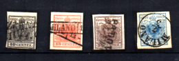 Lombardie - Vénétie 1850, Province Autrichienne, 2-3-4-5, Cote 160 €, - Lombardije-Venetië